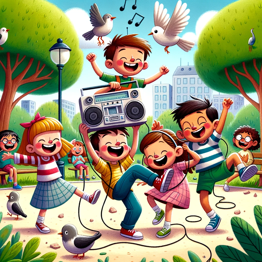 el caos en el dia de juegos en el parque