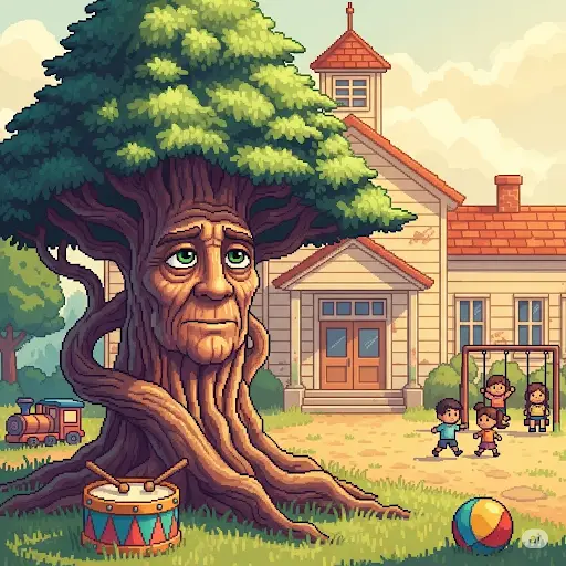 el cedro testigo de la infancia