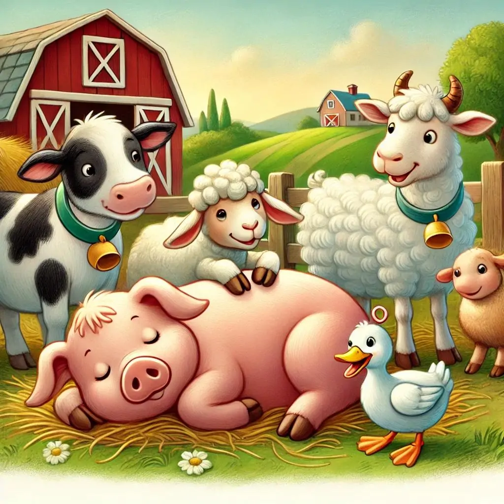 el cerdo dormilon y sus amigos