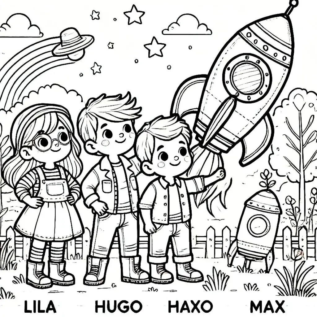 el cohete magico de lila hugo y max