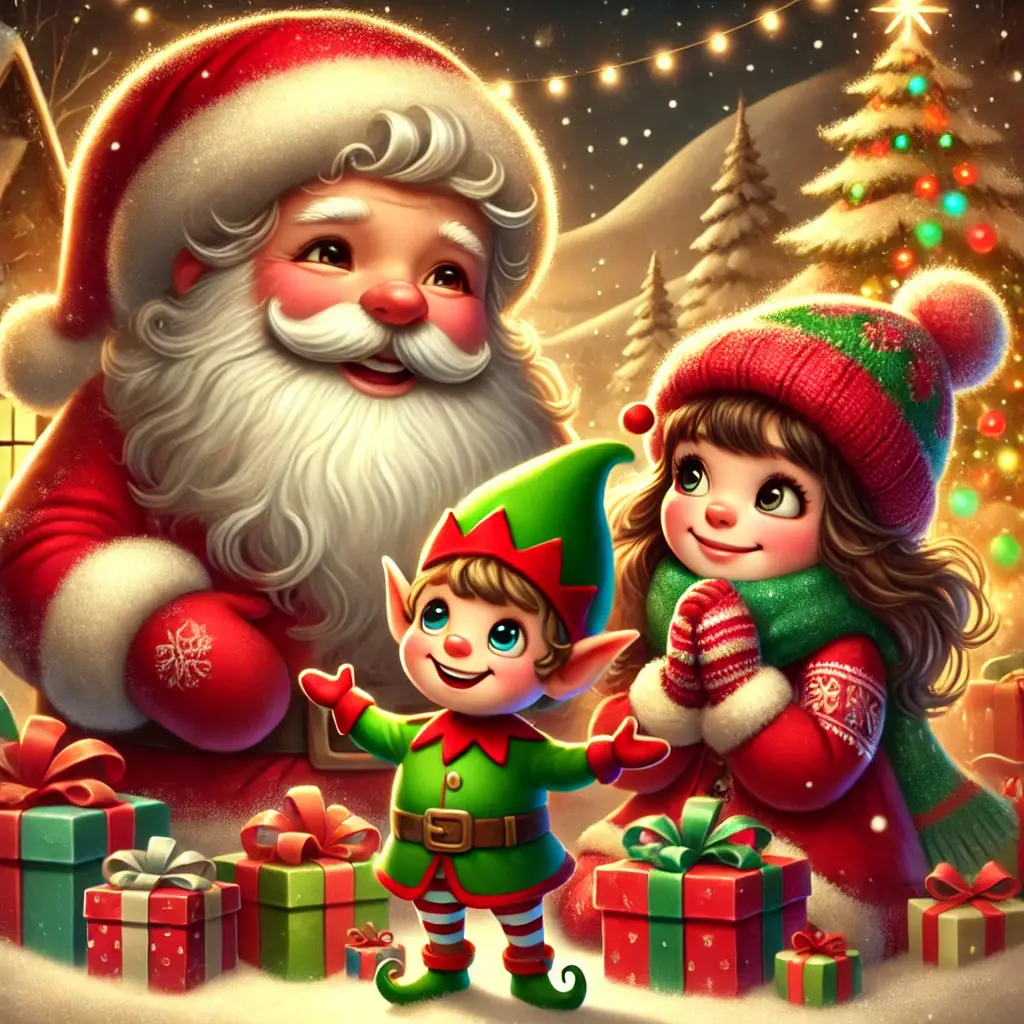 el conteo de regalos de santa claus