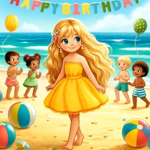 el cumpleanos de valeria en la playa