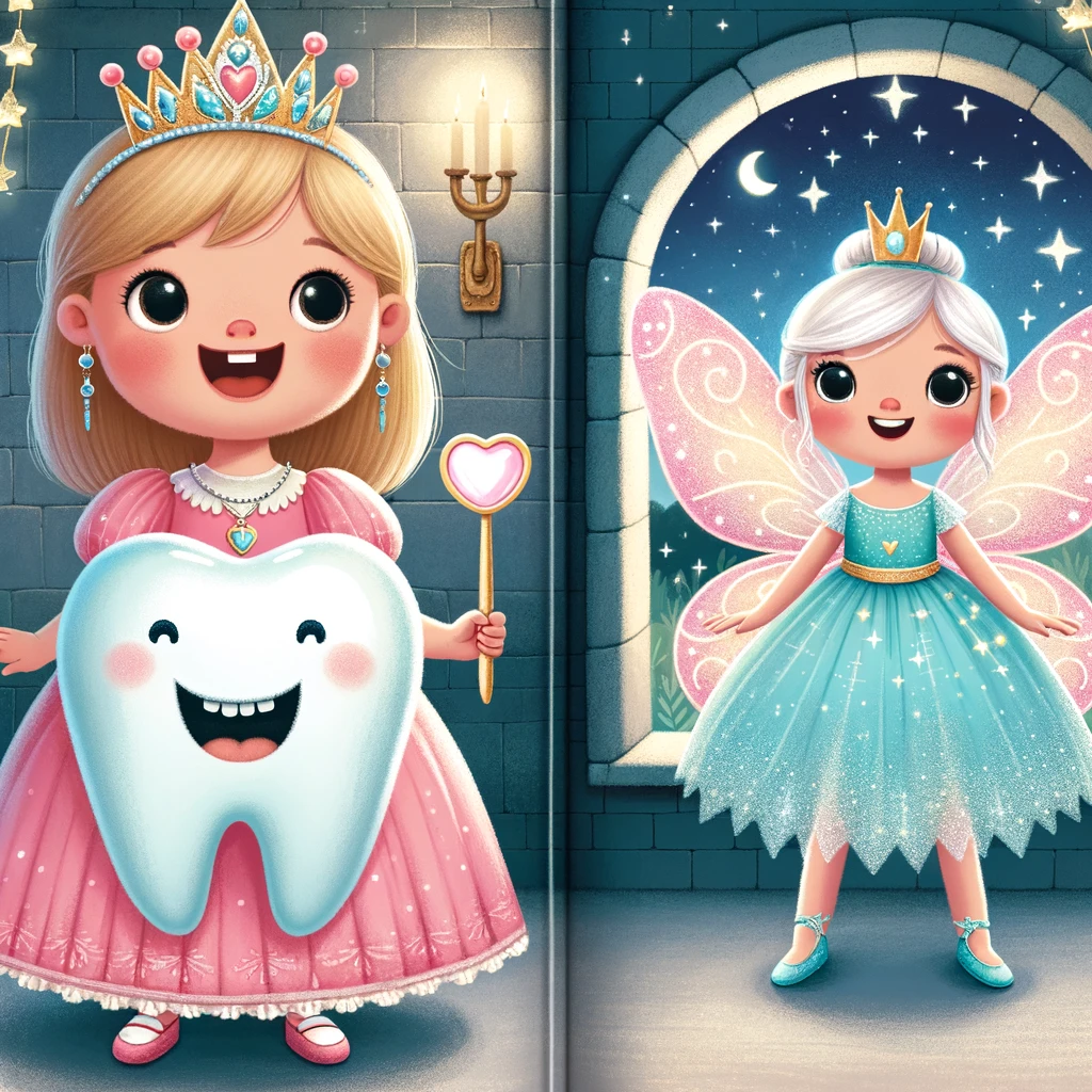 el diente magico de la princesa y el hada sin cambio