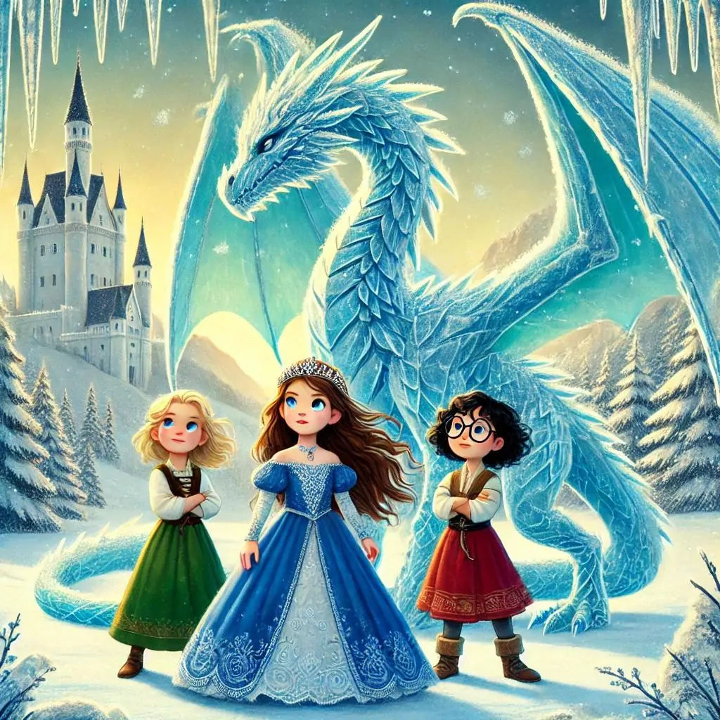 el dragon de hielo y la princesa
