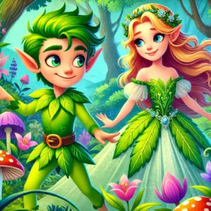 el duende y la princesa en busca del hongo magico