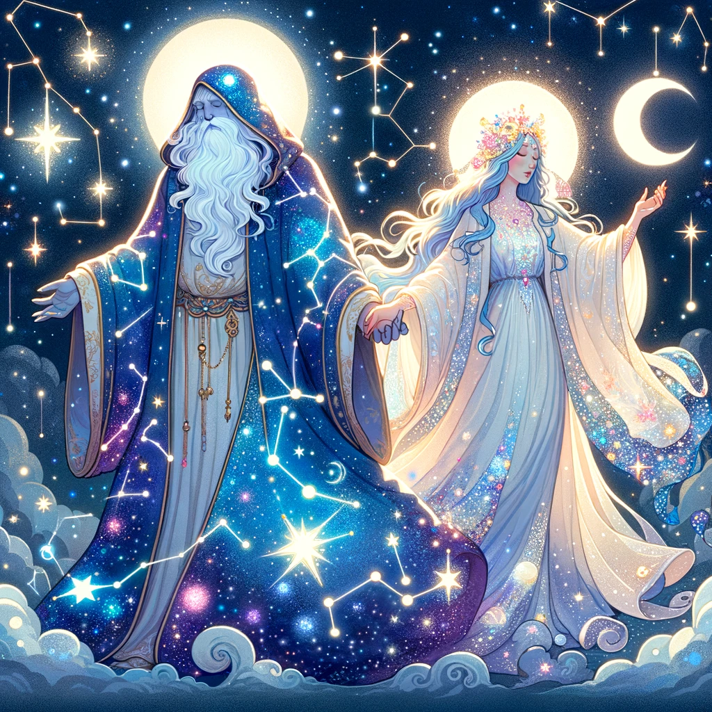 el encuentro de la luna y el senor de las constelaciones
