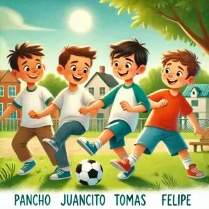 el gran partido de futbol con los amigos