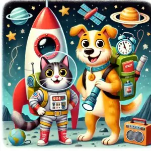 el gran viaje intergalactico de perro y gato