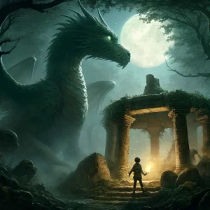 el guardian del bosque y el dragon de esmeralda