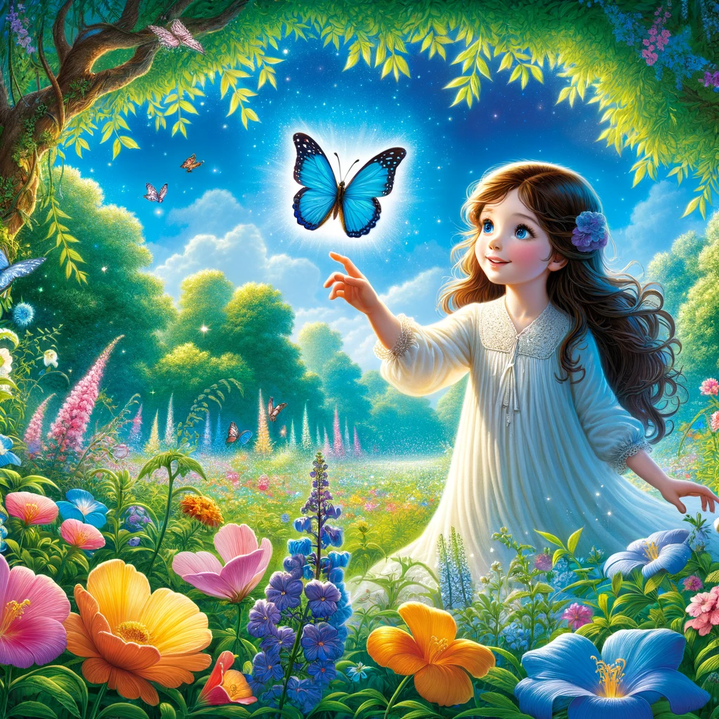 el jardin de la mariposa azul