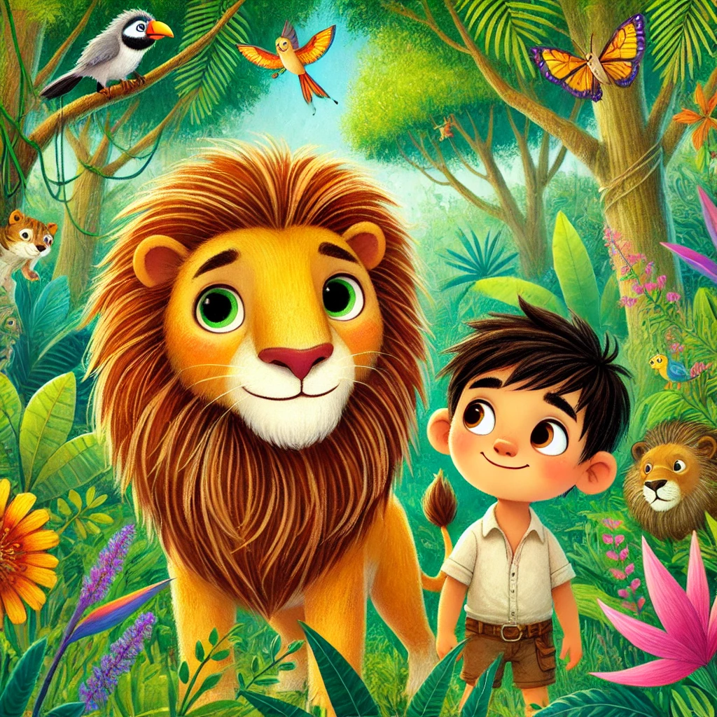 el leon y el pequeno juan