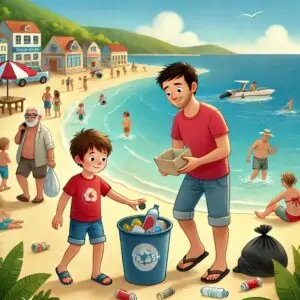 el mar azul y la familia consciente