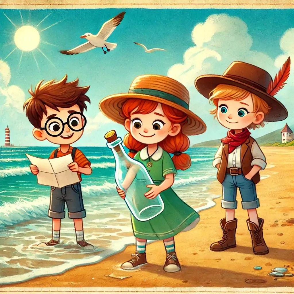 el misterio de la botella en la playa