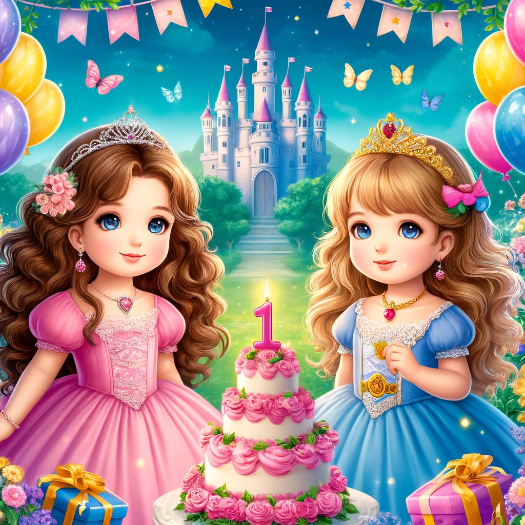 el primer cumpleanos de las princesas martina y manuela