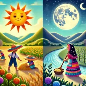 el pueblo del sol y el pueblo de la luna