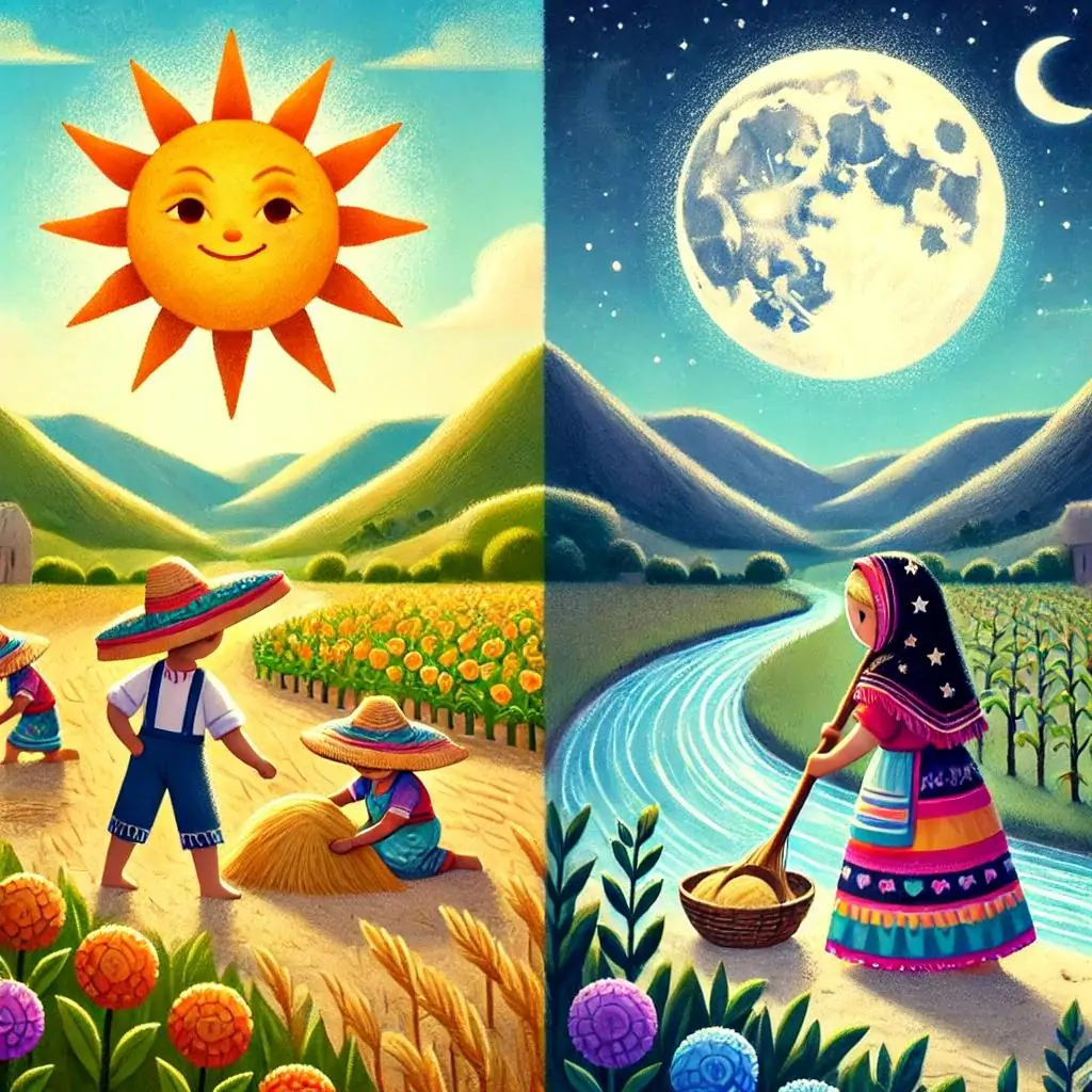 el pueblo del sol y el pueblo de la luna