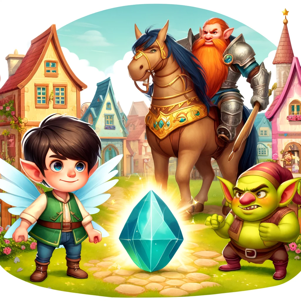 el pueblo magico y la gema protectora