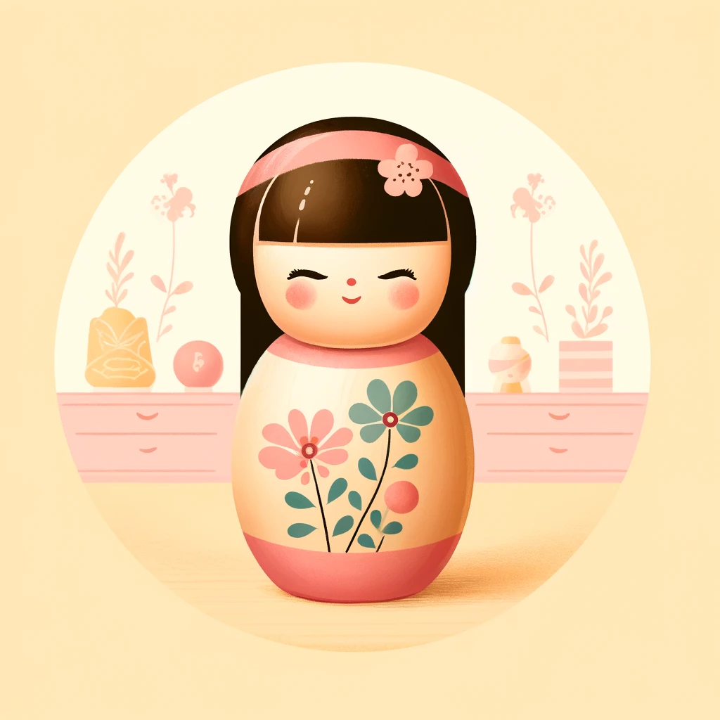 el regalo de kokeshi