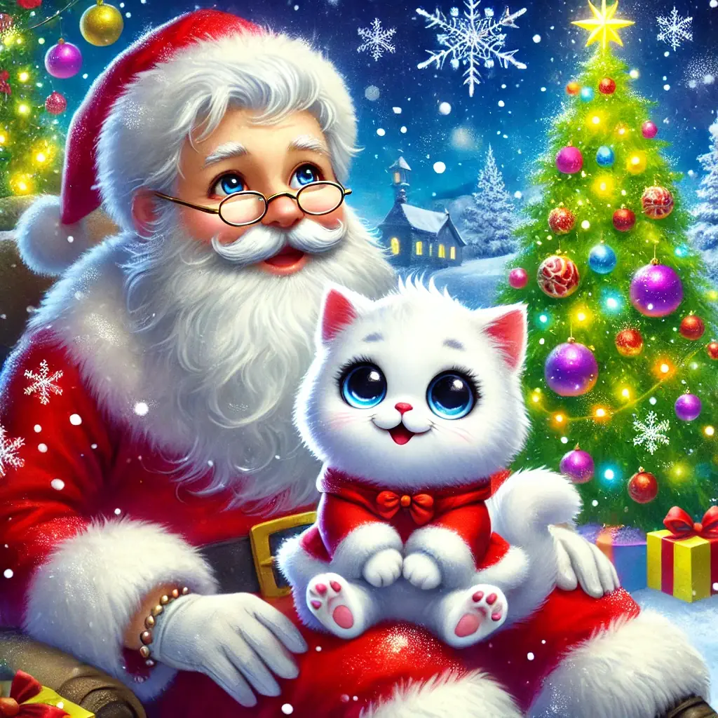 el sueno magico de un gato navideno