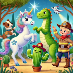 el unicornio blanquito y el bosque encantado