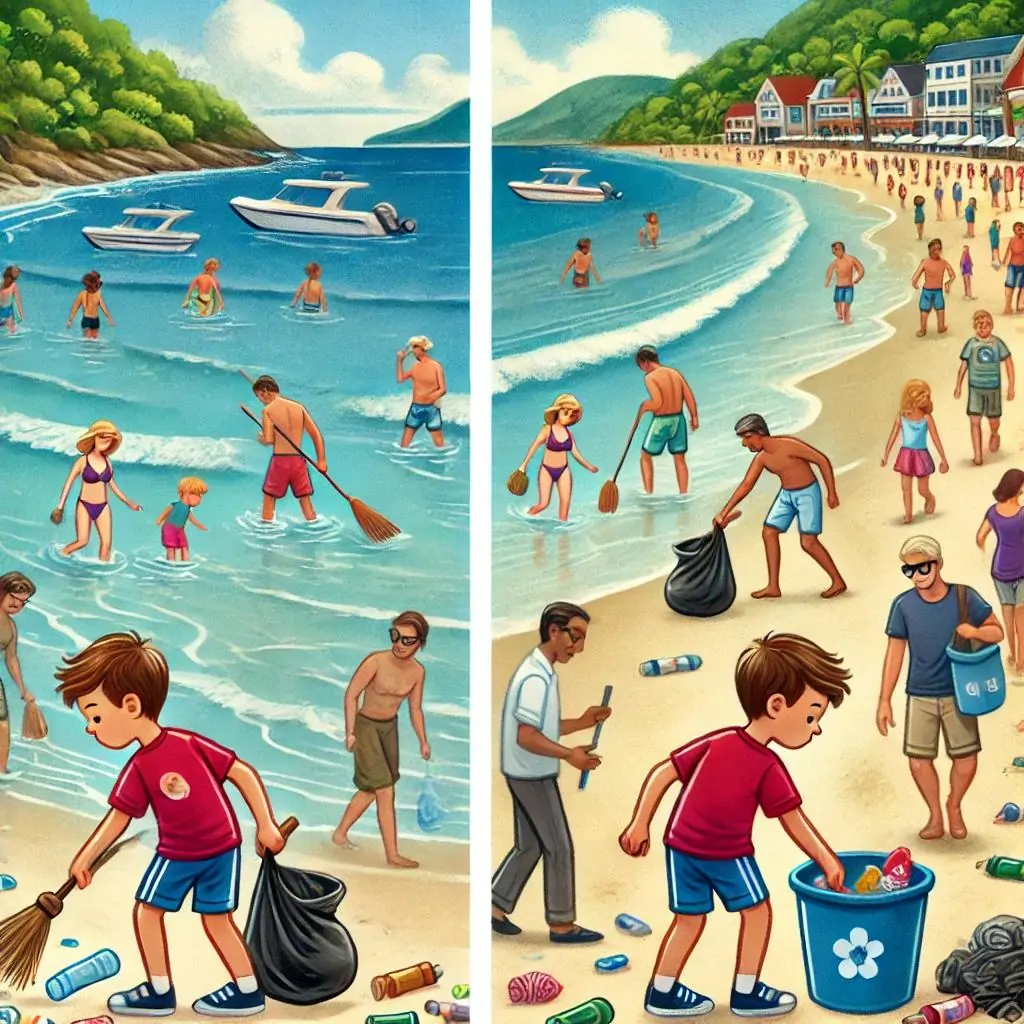 el valor de cuidar la playa