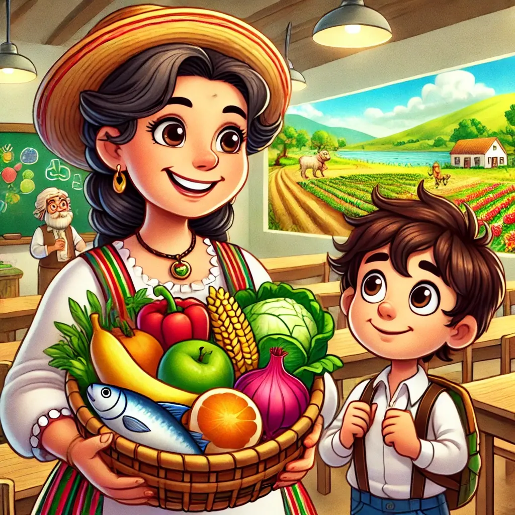 el viaje de los alimentos con la maestra lucy y pablo