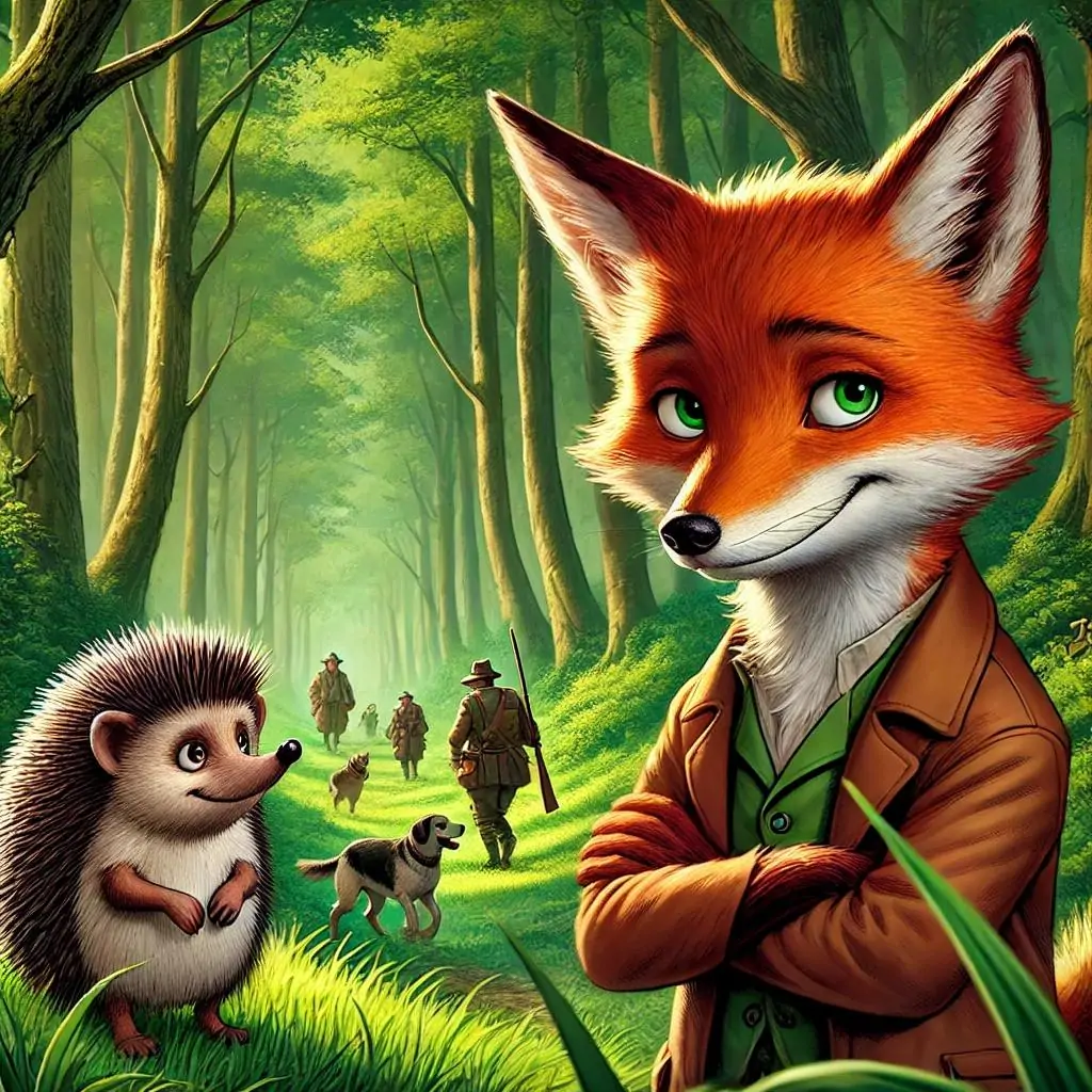 el zorro astuto y el erizo humilde