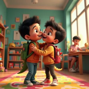 elian y su primer dia de aventuras escolares (1)