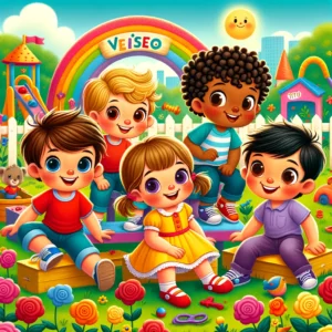 eliseo y sus amigos en el jardin de colores