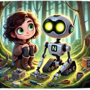 emily y su amigo robot