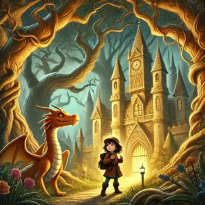 en el reino de las sombras donde los dragones custodian los secretos del castillo entre antiguos arboles (1)