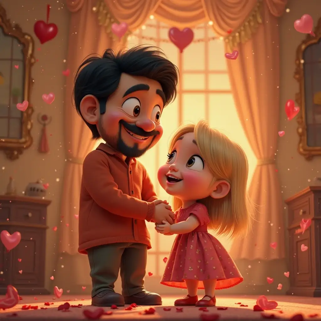 entre risas y abrazos un abuelo y su reina de corazones (1)