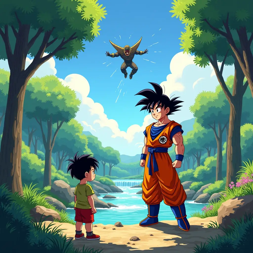 fher y goku la aventura del corazon valiente