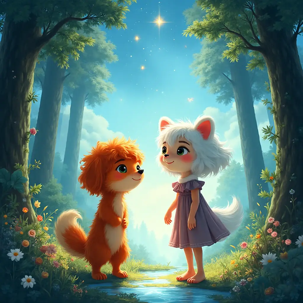 fuzzy y silvia un cuento de amor y magia en el corazon del bosque encantado (1)