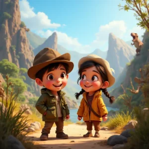 gabriel y paola exploradores de un mundo prehistorico de suenos y maravillas (1)