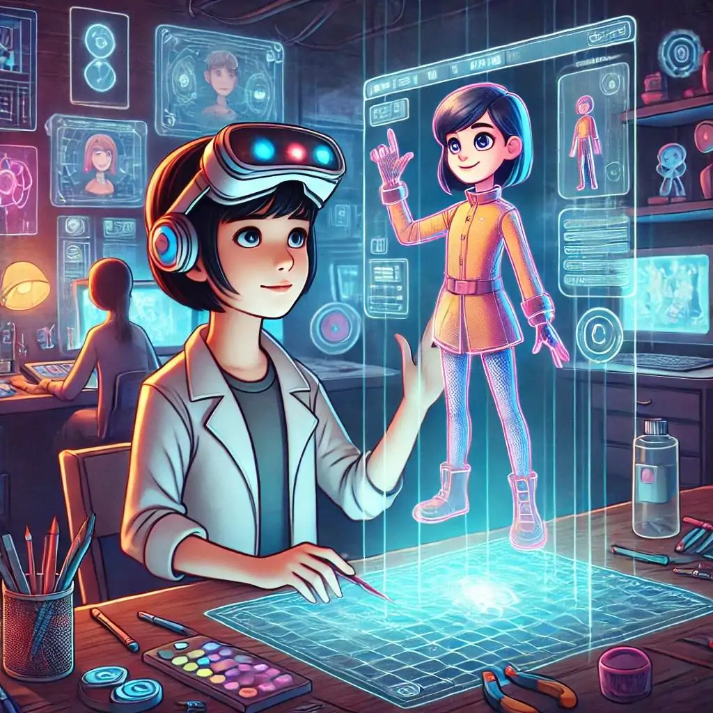 hannah y el mundo virtual de glitch productions