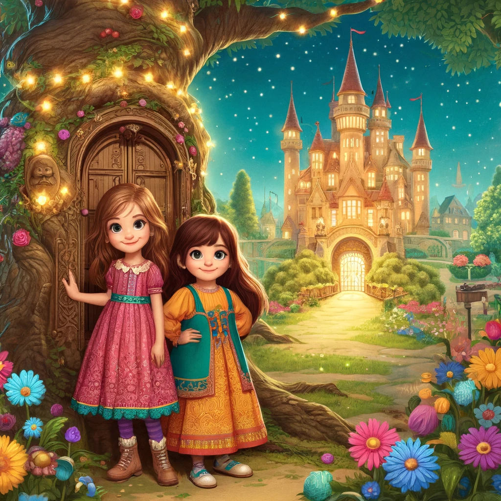 isabella y emma en el castillo magico
