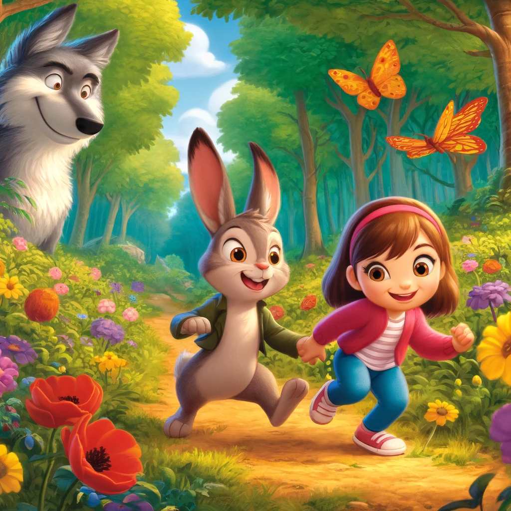 jaimito el conejo el lobo paco y sofia la mariposa
