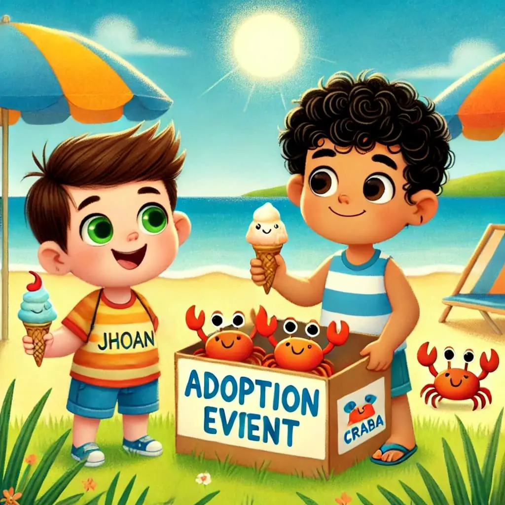 jhoan y santiago y la adopcion de cangrejos