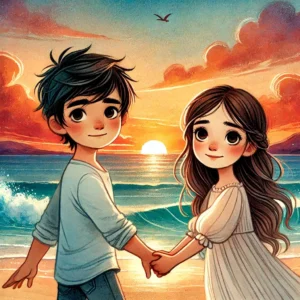 juan salvador y miriam amor frente al mar