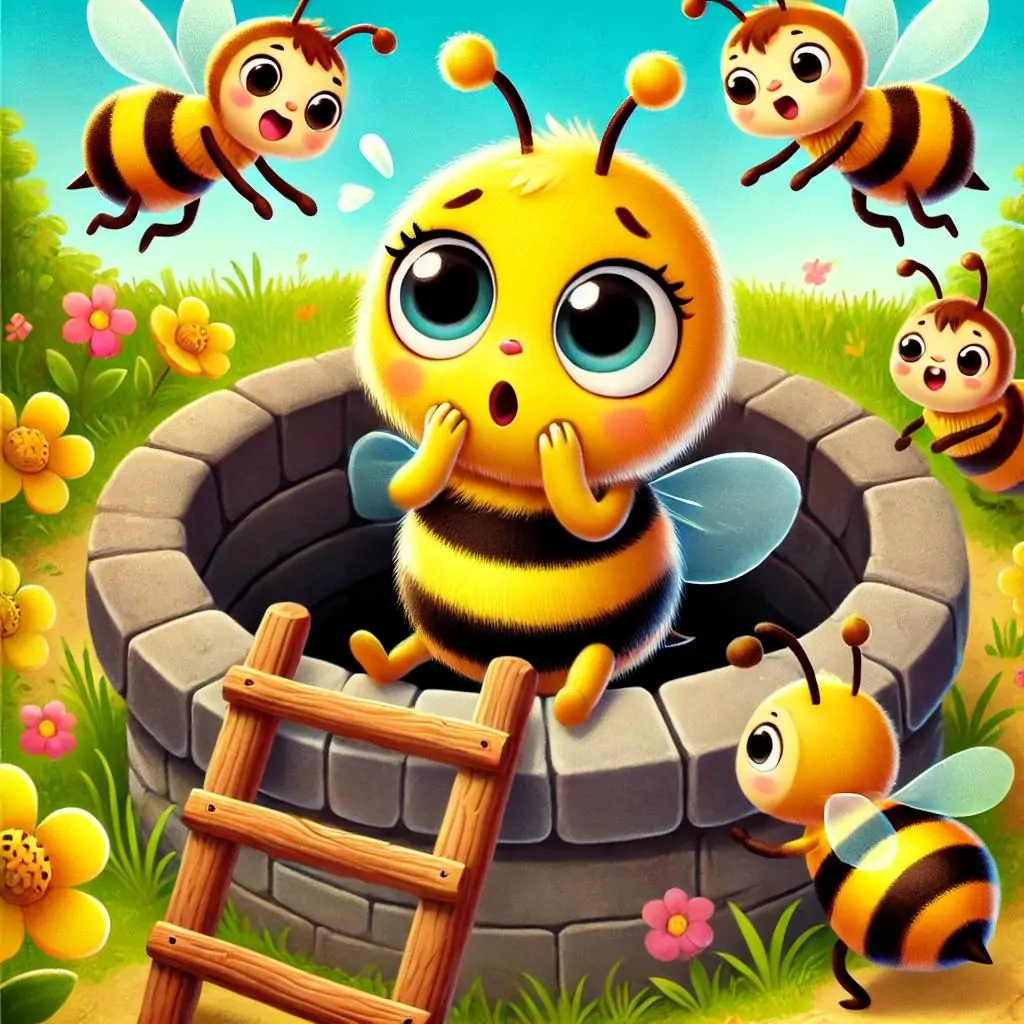 la abejita en el pozo