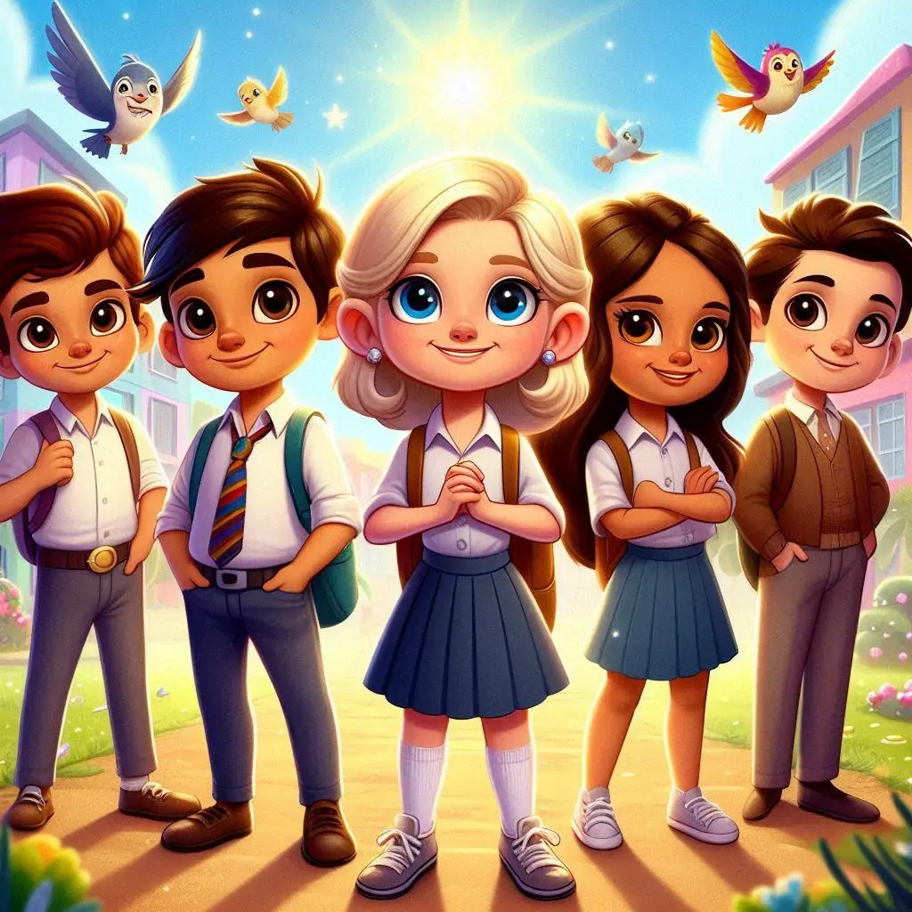 la amistad magica en la escuela los colores jfif