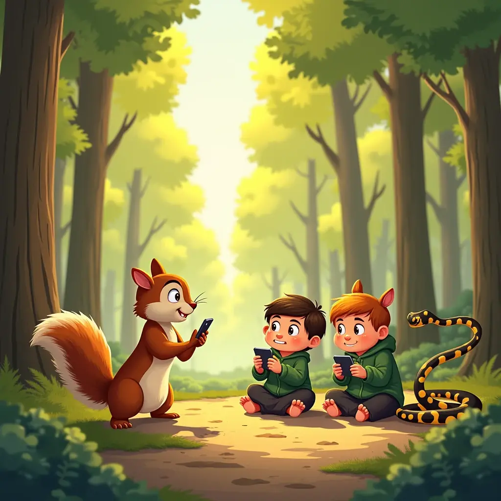 la ardillita que salvo a sus amigos de la sombra virtual