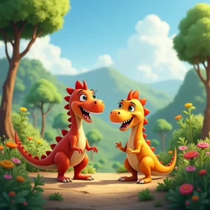 la aventura de dino y rita una amistad prehistorica en el valle de la felicidad (1)