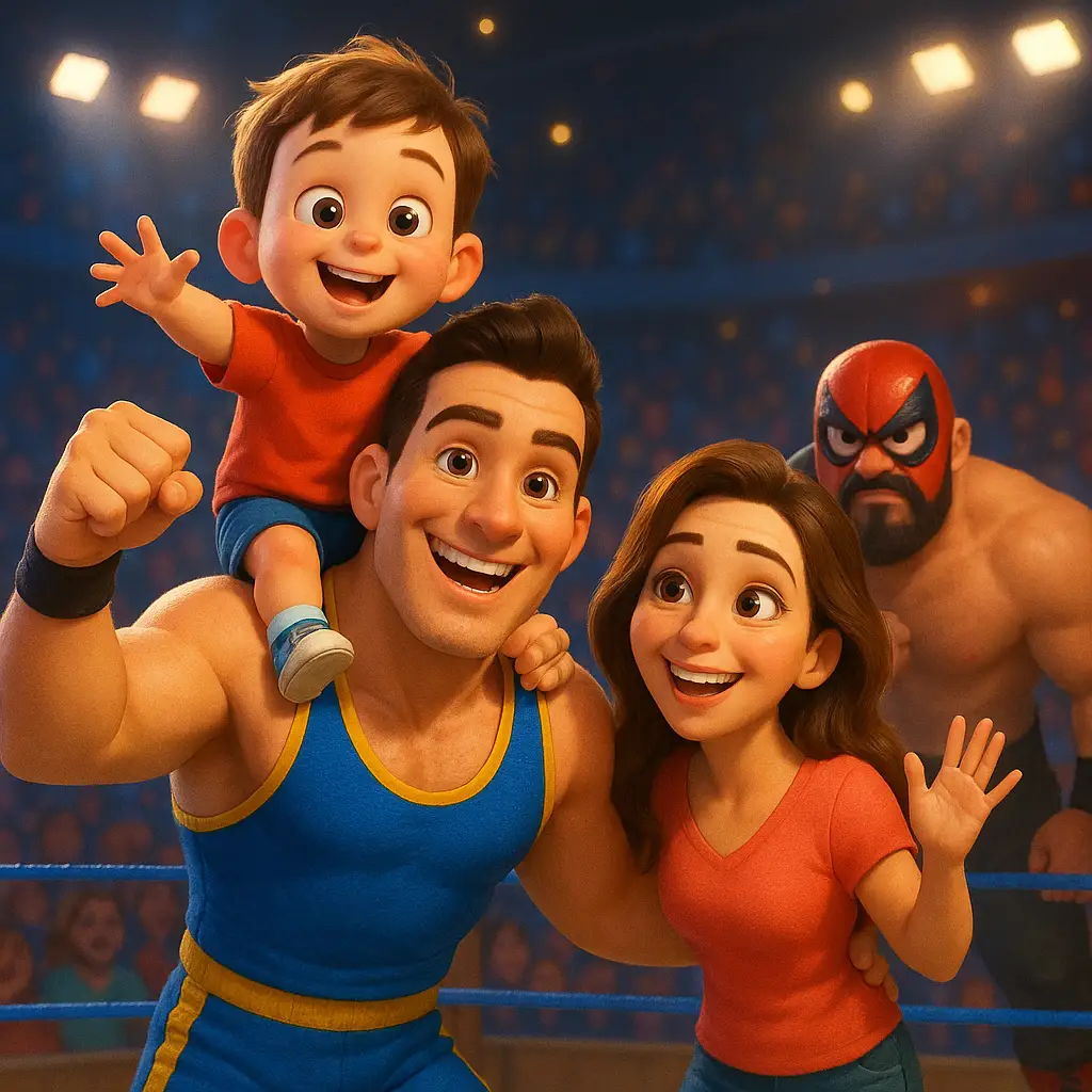 la aventura de eduardo y su familia en el ring de la gloria