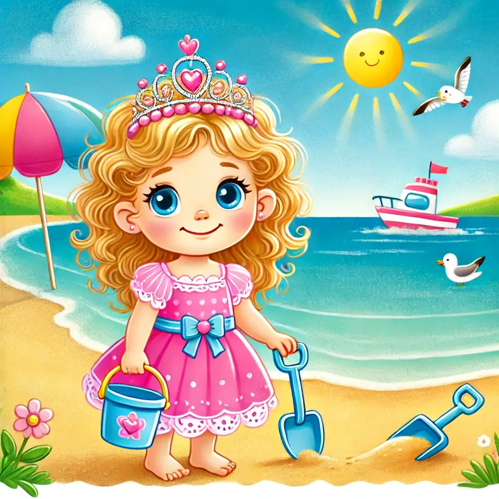 la aventura de la princesa luciana en la playa