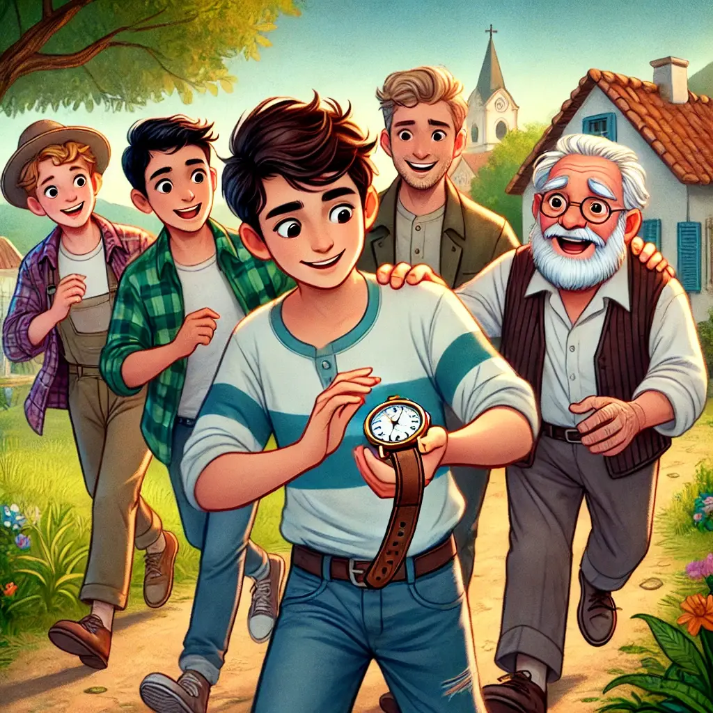 la aventura de los cinco amigos un reloj perdido y la honestidad ganadora (1)