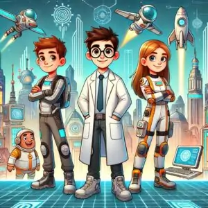 la aventura de lucas pedro y ana en la ciudad del futuro
