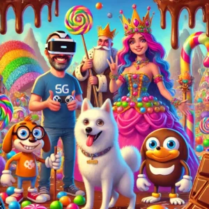 la aventura de roverto en el mundo de dulces