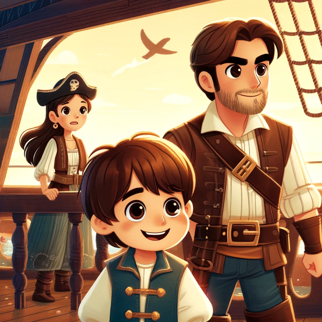 la aventura de tony y el cuento de piratas
